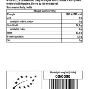 Biomenü Bio útifűmaghéj - 125g - Image 2 Biomenü Bio útifűmaghéj - 125g - Image 2