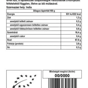 Biomenü Bio útifűmaghéjliszt - 125g - Image 2 Biomenü Bio útifűmaghéjliszt - 125g - Image 2