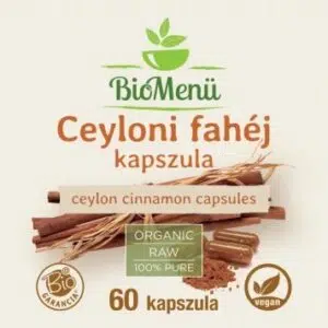 Biomenü Bio Ceyloni fahéj kapszula - 60db - Image 2 Biomenü Bio Ceyloni fahéj kapszula - 60db - Image 2