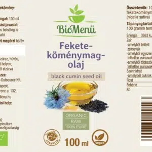 Biomenü Bio Feketeköménymag-olaj - 100ml - Image 2 Biomenü Bio Feketeköménymag-olaj - 100ml - Image 2