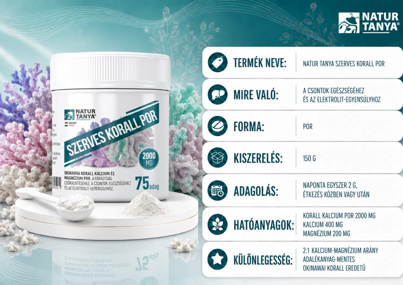 Natur Tanya Szerves korall por 75 adag