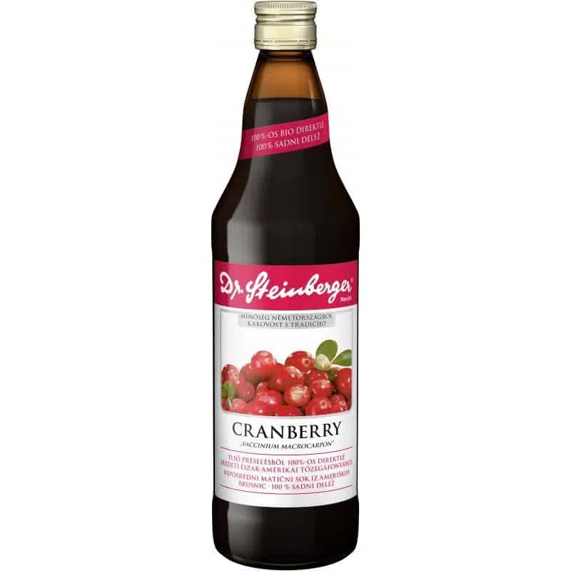 Dr. Steinberger Cranberry-tőzegáfonyalé - 750ml.jpg Dr. Steinberger Cranberry-tőzegáfonyalé - 750ml.jpg