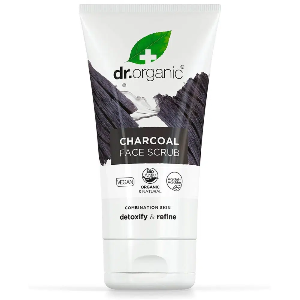 Dr. Organic Charcoal Mélytisztító arcradír aktív szénnel - 125ml Dr. Organic Charcoal Mélytisztító arcradír aktív szénnel - 125ml