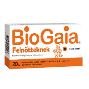 BioGaia Protectis felnőtt narancs ízű rágótabletta - 20db