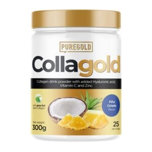 Pure Gold CollaGold Marha és Hal kollagén italpor hialuronsavval Pina Colada - 300g