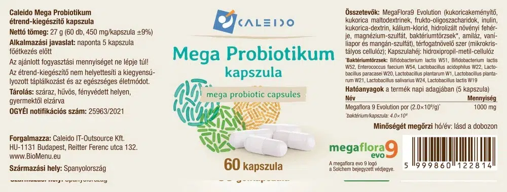 Caleido Mega probiotikum 200mg kapszula - 60db - Image 2 Caleido Mega probiotikum 200mg kapszula - 60db - Image 2