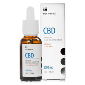 USA Medical Prémium CBD 3000mg szájápoló csepp - 30ml