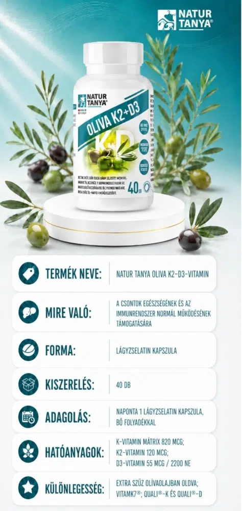 Oliva K2+D3 vitamin kapszula