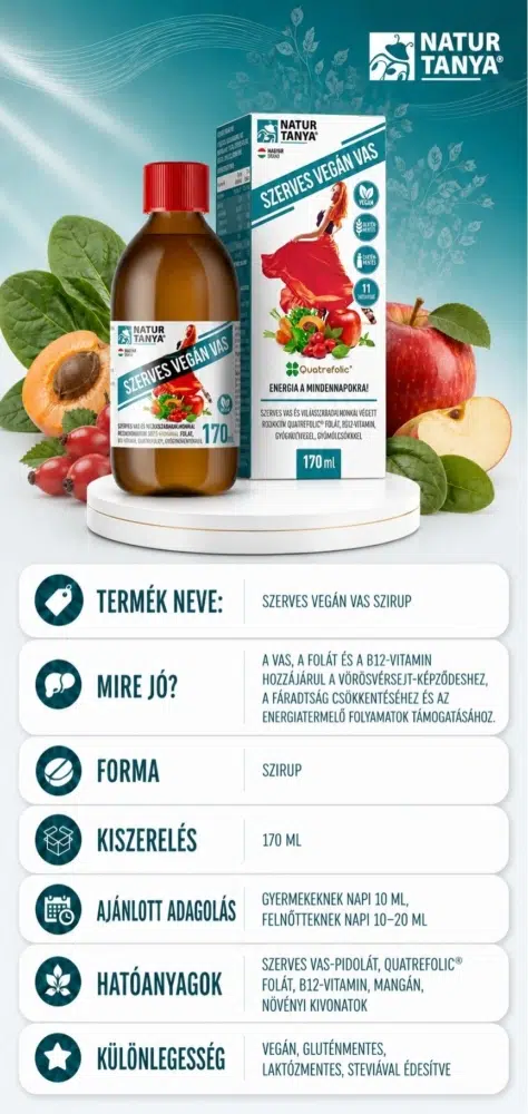 Szerves Vegán Vas szirup