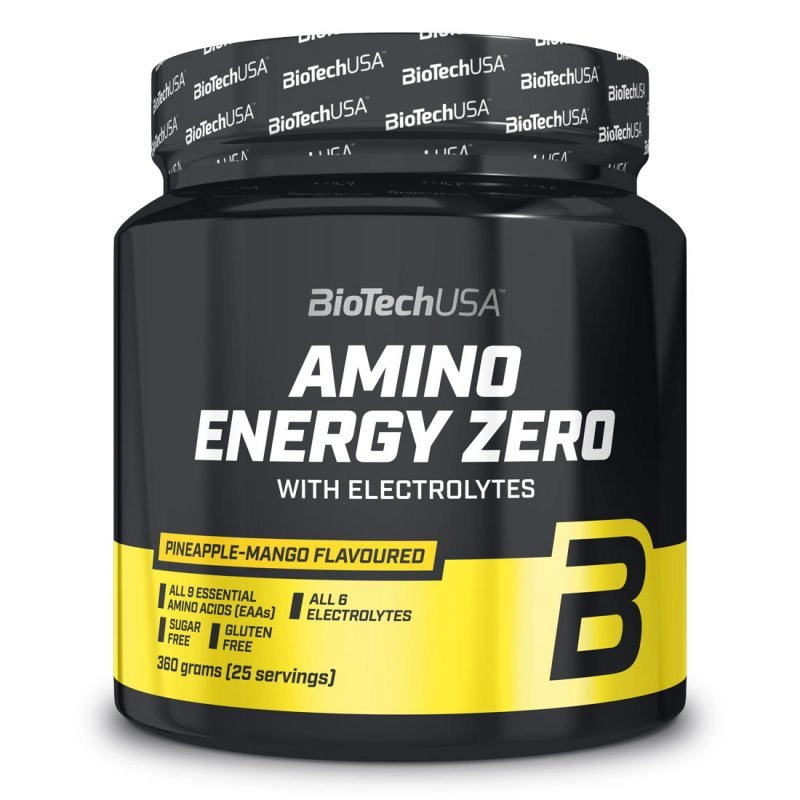 BioTech USA Amino Energy Zero elektrolitokkal ananász-mangó - 360g BioTech USA Amino Energy Zero elektrolitokkal ananász-mangó - 360g