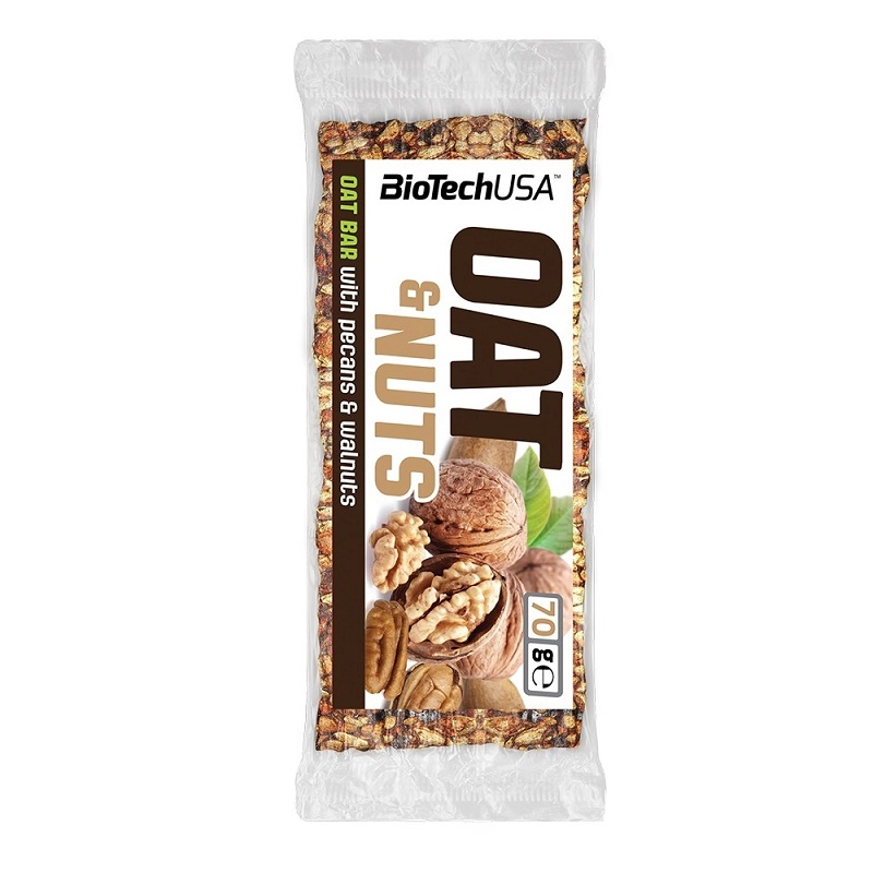 BioTech USA Oat & Nuts pekándió szelet - 70g BioTech USA Oat & Nuts pekándió szelet - 70g