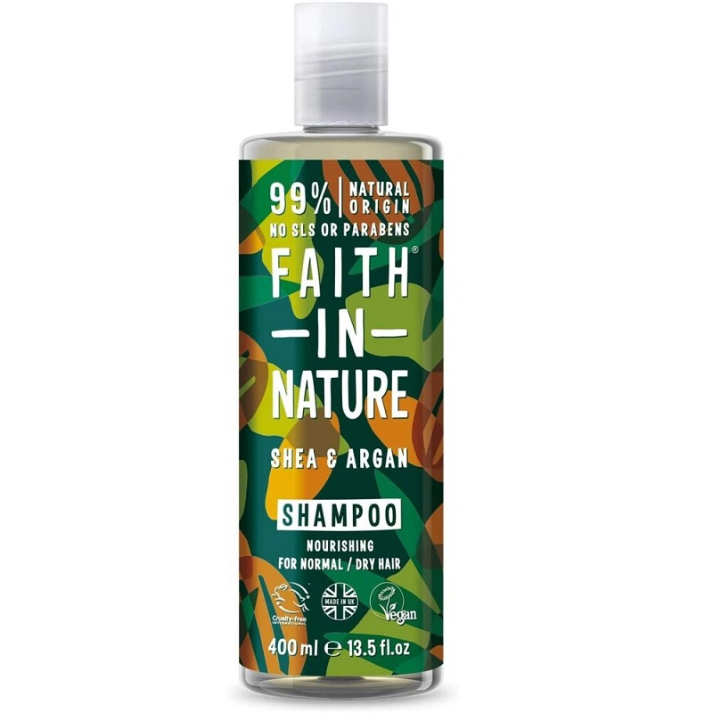 Faith in Nature Shea vaj és Argán olaj sampon - 400ml Faith in Nature Shea vaj és Argán olaj sampon - 400ml