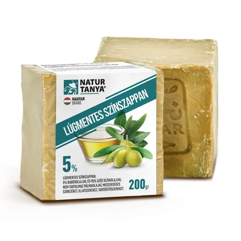 Natur Tanya-Najel Lúgmentes színszappan - 5% Babérfaolaj és 95 % Olívaolaj - 200g Natur Tanya-Najel Lúgmentes színszappan - 5% Babérfaolaj és 95 % Olívaolaj - 200g
