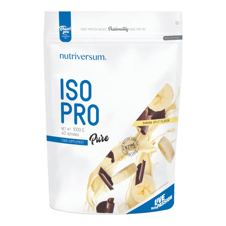 Nutriversum PURE Iso Pro banán-split - 1000g Nutriversum PURE Iso Pro banán-split - 1000g