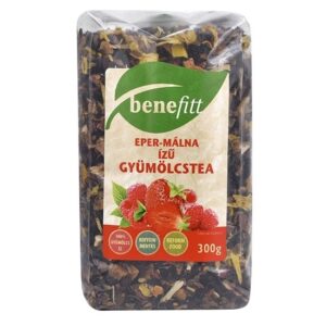 Interherb Benefitt eper-málna ízű tea - 300g
