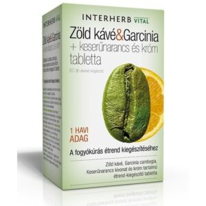 Interherb Zöld kávé & Garcinia tabletta - 60db