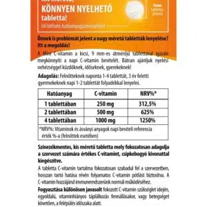 BioCo Mini C-vitamin 250mg tabletta - 120db - Image 2