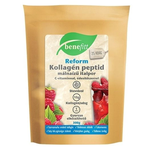 Interherb Benefitt Reform Kollagén italpor, málna - 300g Interherb Benefitt Reform Kollagén italpor, málna - 300g