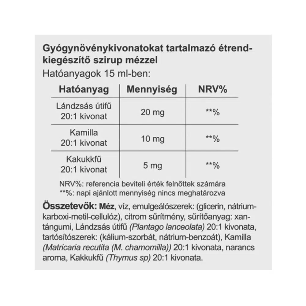 Vitaking Lándzsás útifű szirup - 150ml - Image 2 Vitaking Lándzsás útifű szirup - 150ml - Image 2