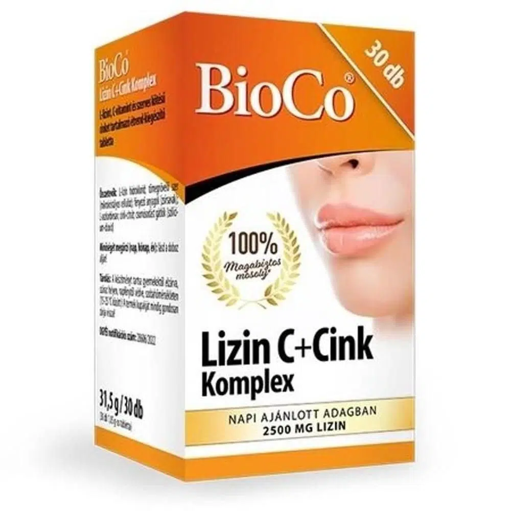 BioCo Lizin C+Cink Komplex tabletta BioCo Lizin C+Cink Komplex tabletta