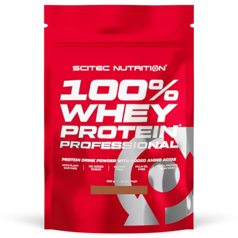 Scitec Nutrition 100% Whey Protein Professional csokoládé-mogyoró - 500g Scitec Nutrition 100% Whey Protein Professional csokoládé-mogyoró - 500g