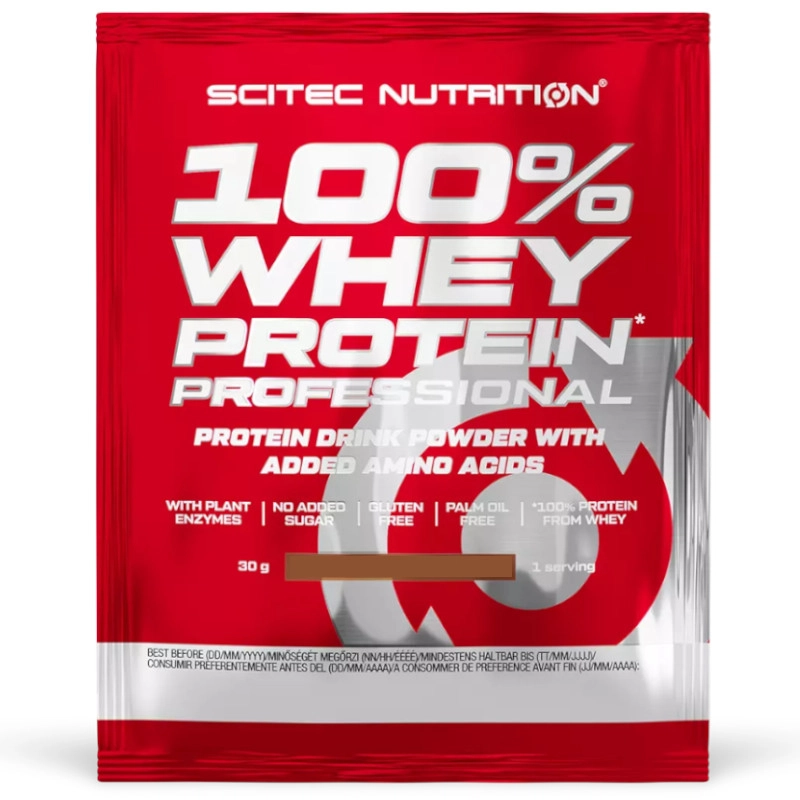 Scitec Nutrition 100% Whey Protein Professional banán - 1 tasak/30g Scitec Nutrition 100% Whey Protein Professional banán - 1 tasak/30g
