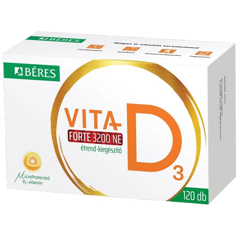 Béres Vita-D3 Forte 3200NE tabletta - 120db Béres Vita-D3 Forte 3200NE tabletta - 120db
