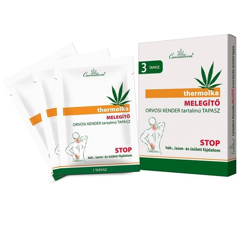 Cannaderm Thermolka Orvosi kender tartalmú tapasz - 3db Cannaderm Thermolka Orvosi kender tartalmú tapasz - 3db