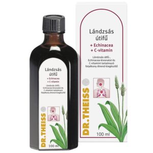 Dr. Theiss Lándzsás útifű Echinaceával és C-vitaminnal folyékony étrend-kiegészítő - 100ml