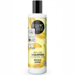 Organic Shop Tápláló sampon banánnal és jázminnal