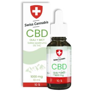 Swiss Cannabis 1000mg 10% Széles Spektrum CBD olaj - 10ml