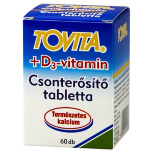 Tovita Csonterősítő + D3-vitamin tabletta - 60db