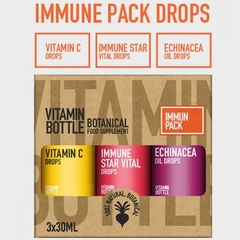 Vitamin Bottle Immune Pack - 3x30ml Vitamin Bottle Immune Pack - 3x30ml