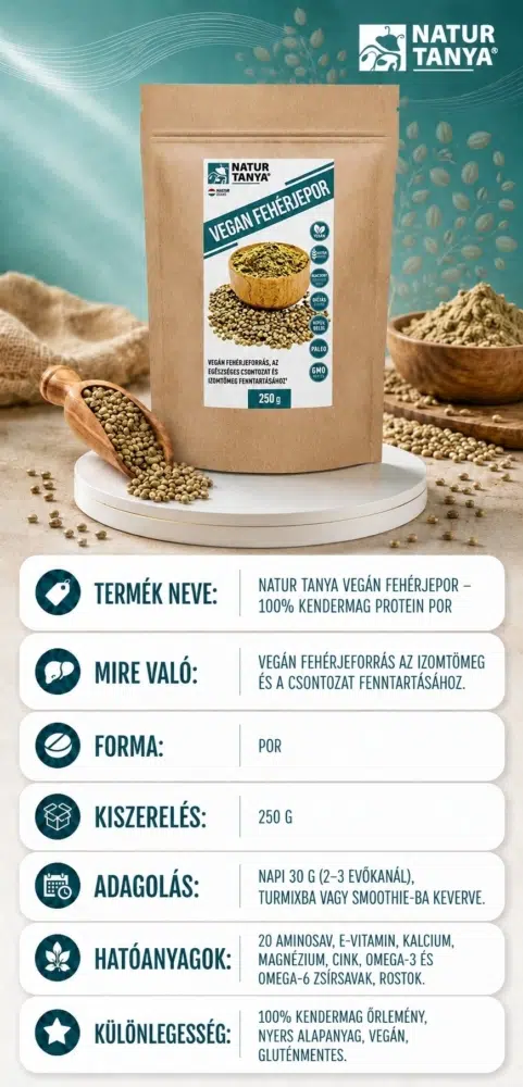 Natur Tanya Vegán Fehérjepor - 100% Kendermag protein por