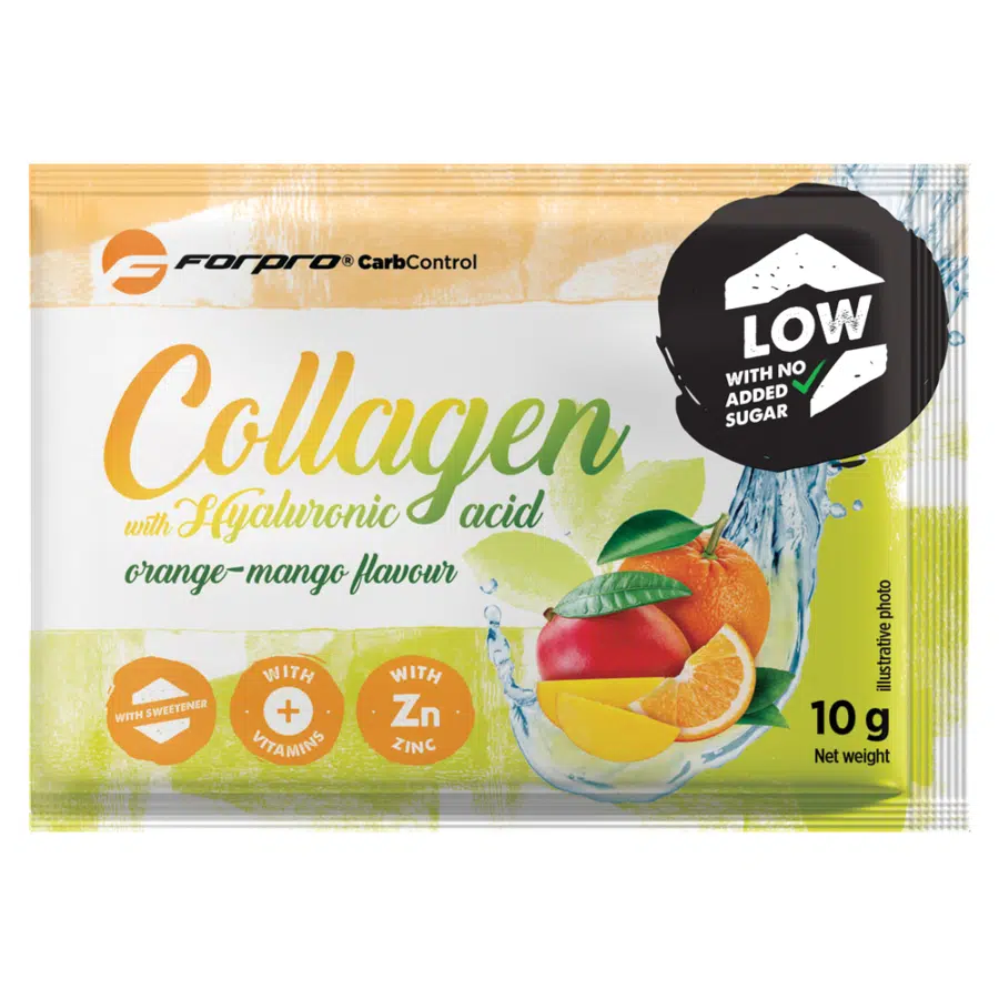 Forpro Low Carb Collagen Hyaluronsavval-Narancs-Mangó - 10g Forpro Low Carb Collagen Hyaluronsavval-Narancs-Mangó - 10g
