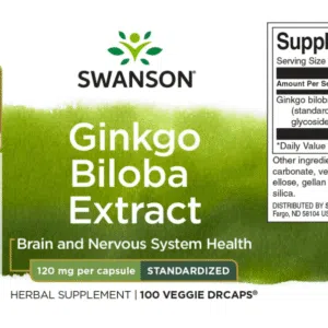 Swanson Ginkgo Biloba kivonat kapszula - 100db - Image 2 Swanson Ginkgo Biloba kivonat kapszula - 100db - Image 2