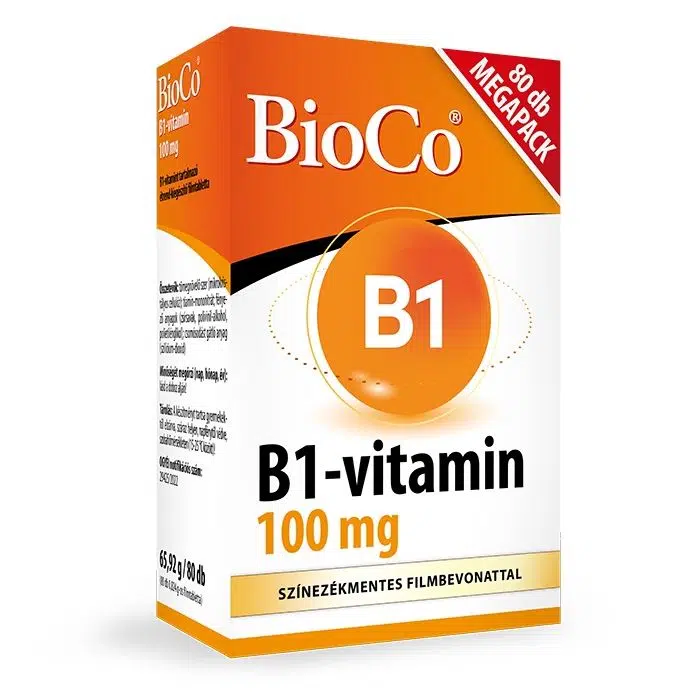 BioCo B1-vitamin 100mg filmtabletta - 80db BioCo B1-vitamin 100mg filmtabletta - 80db