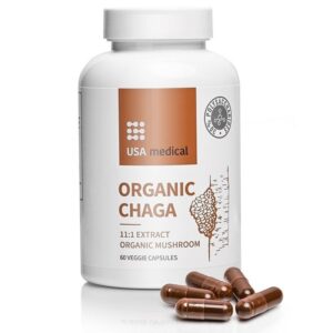USA Medical Organic Chaga gomba kivonat kapszula - 60db