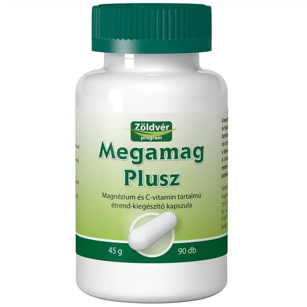 Viva Natura-Zöldvér Megamag Plusz kapszula - 90 db Viva Natura-Zöldvér Megamag Plusz kapszula - 90 db