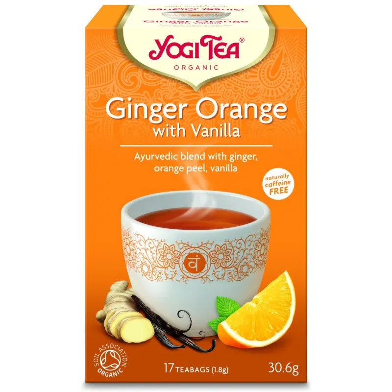 Yogi Bio narancsos gyömbér tea vaníliával - 17 filter Yogi Bio narancsos gyömbér tea vaníliával - 17 filter