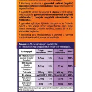 BioCo Suli-Vitamin rágótabletta - 90db - Image 2 BioCo Suli-Vitamin rágótabletta - 90db - Image 2
