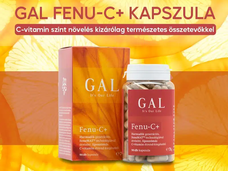 Támogassa immunrendszerét extra hatékonyan, C-vitamin pótlás a GAL Fenu-C+ kapszulával!