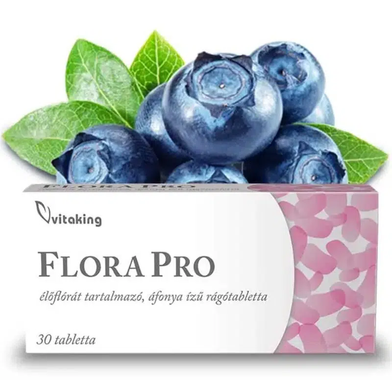 Vitaking Flora Pro élőflórát tartalmazó rágótabletta - 30db Vitaking Flora Pro élőflórát tartalmazó rágótabletta - 30db