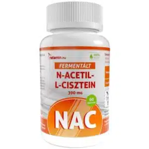 Netamin Fermentált N-Acetil L-Cisztein (NAC) immunerősítő és nyákoldó kapszula - 60db