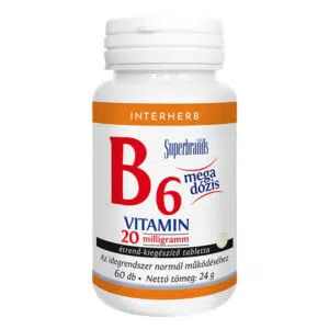 Interherb B6-vitamin tabletta - 60db