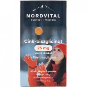 Nordvital Cink-biszglicinát+Réz kapszula - 60db