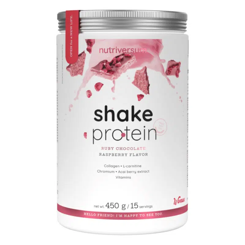 Nutriversum WOMEN Shake Protein Ruby csokoládé ízű italpor - 450g Nutriversum WOMEN Shake Protein Ruby csokoládé ízű italpor - 450g