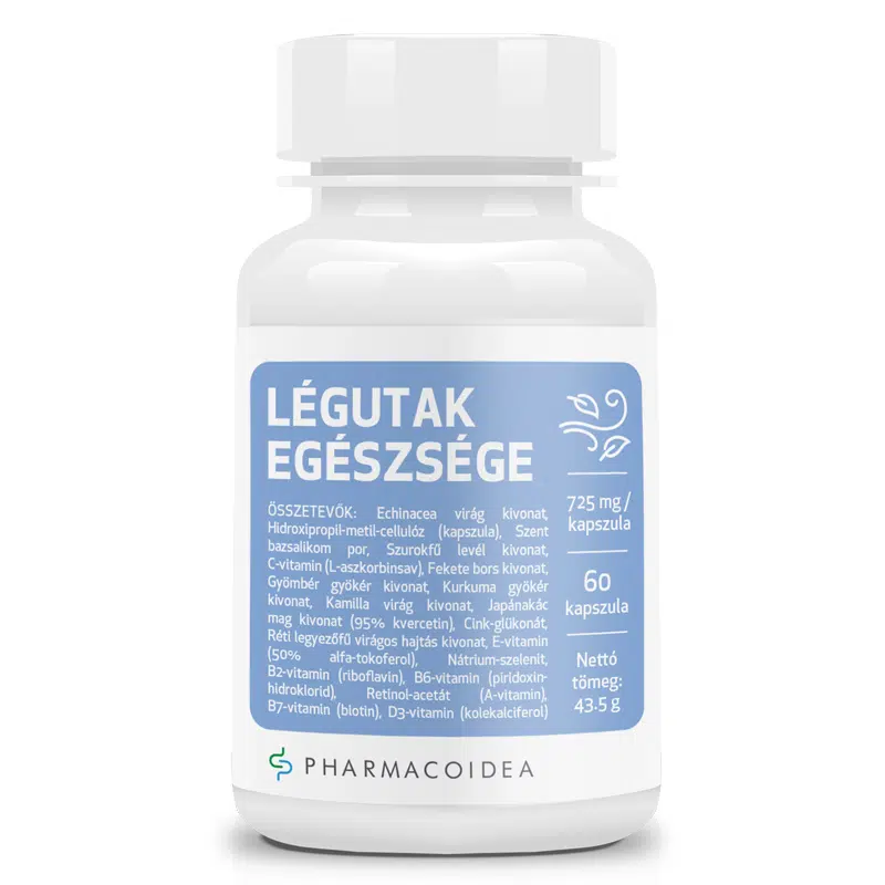 Pharmacoidea Légutak Egészsége kapszula - 60db Pharmacoidea Légutak Egészsége kapszula - 60db