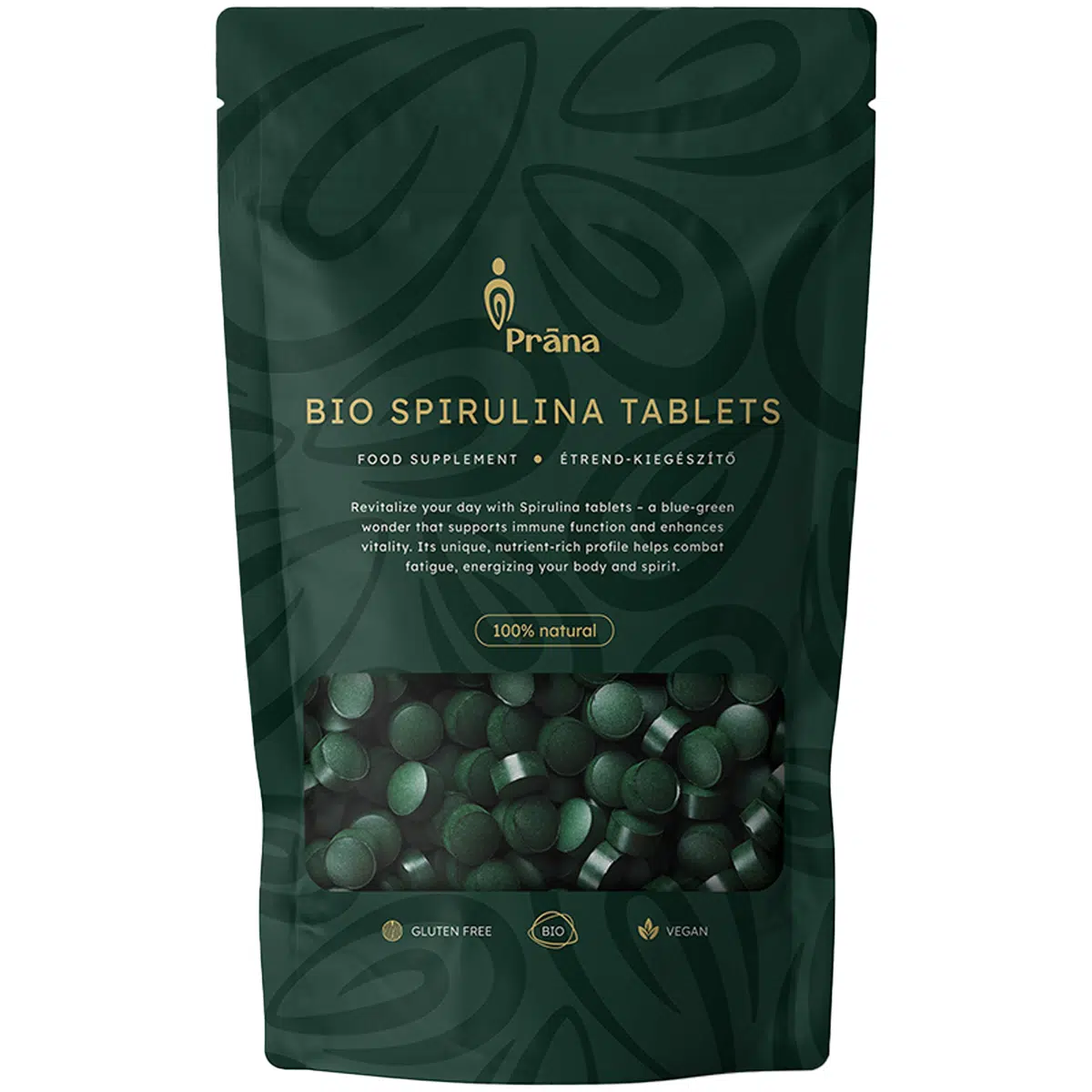 Prana Bio Spirulina alga tabletta - 125g Prana Bio Spirulina alga tabletta - 125g