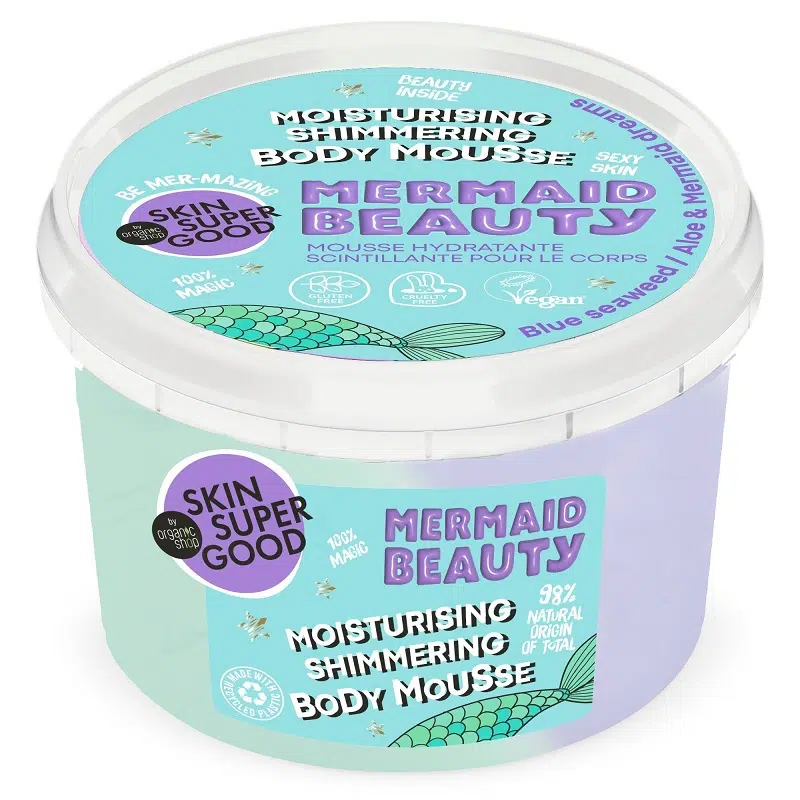Skin Super Good Hidratáló csillogó Mermaid Beauty testápoló mousse - 250ml Skin Super Good Hidratáló csillogó Mermaid Beauty testápoló mousse - 250ml